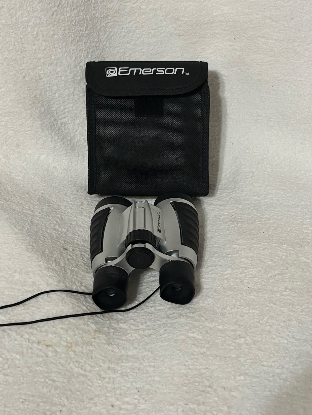 Emerson Compact binoculars UV optics protective lenses neck strap nylon case